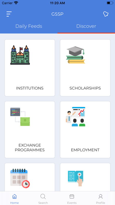 GSSP (Global Student Platform) Screenshot