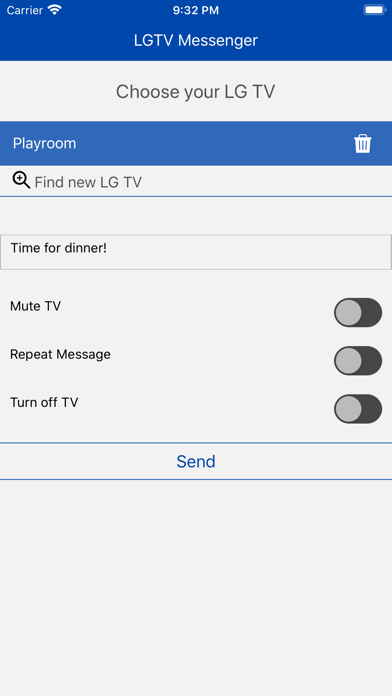LGTV Messenger Screenshot