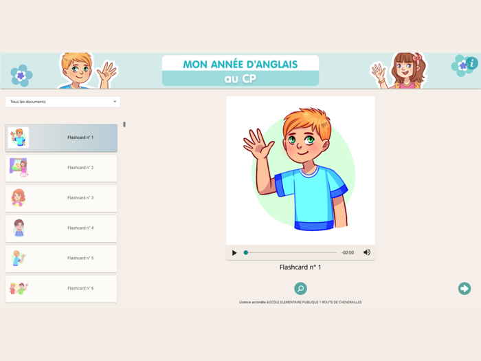 Mon année danglais au CP