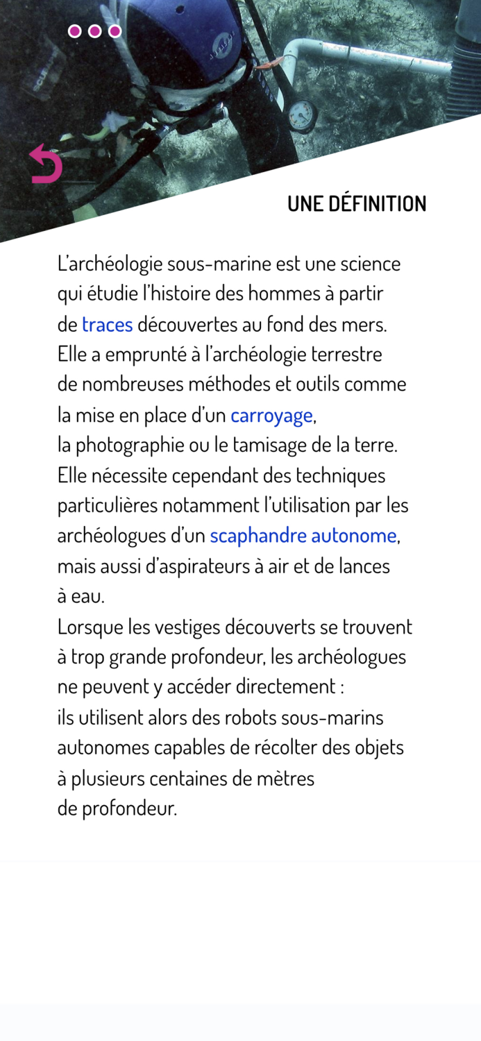 Archéologie sous marine