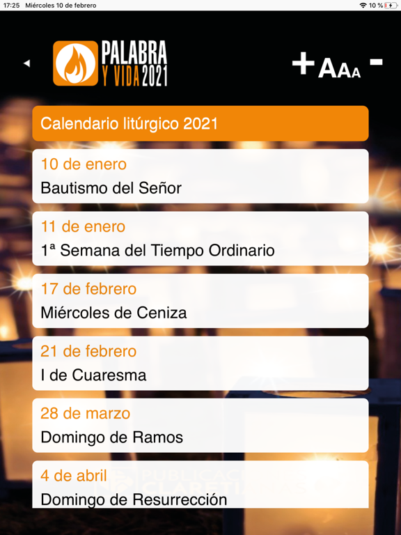 Palabra y Vida 2026 iPad screenshot 4 - Book app