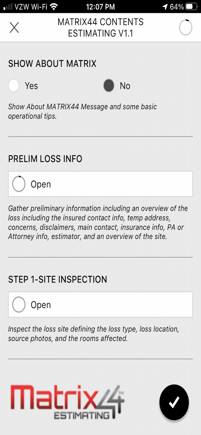 Matrix44 Contents Estimating