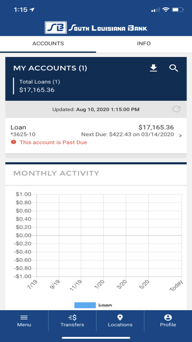 South Louisiana Bank Mobile Screenshot