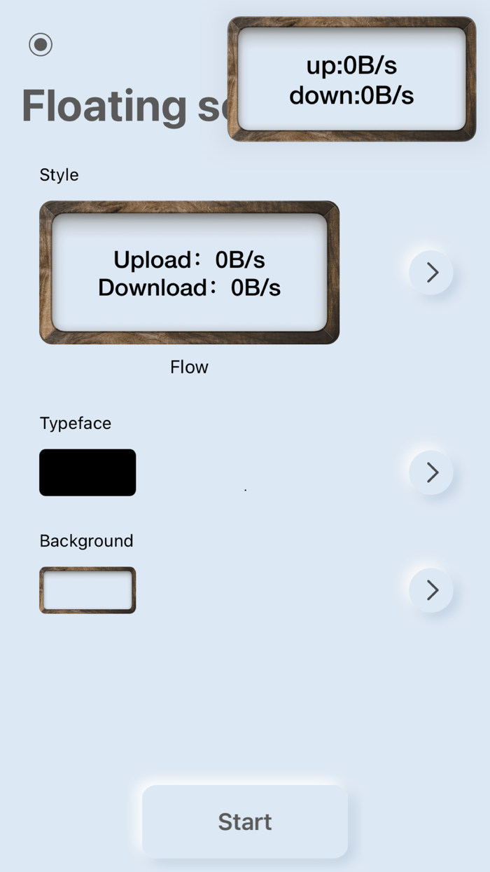 Floating screen-Screen refresh