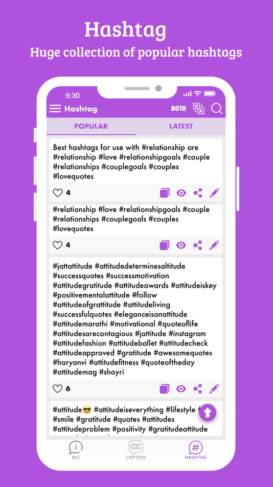 #5. iTag : Hashtag Bio Caption (iOS) Door: Hardikkumar Mavani