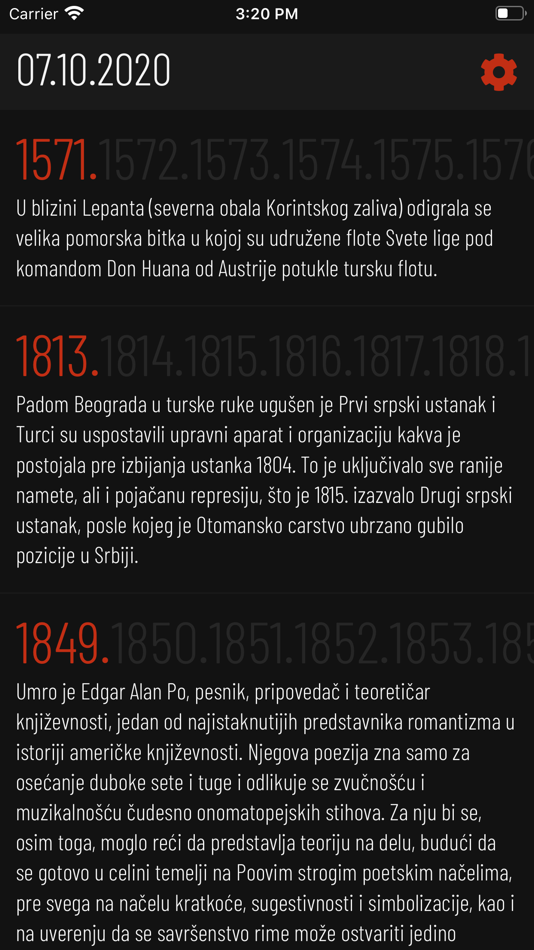 #1. Na današnji dan (iOS) 由: Vladimir Mihajlovic