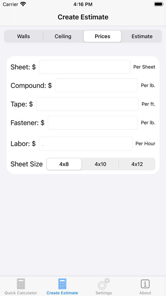 #4. Calculate Drywall (iOS) Podle: Brandon Grow