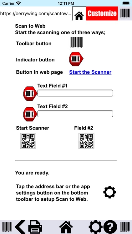 Barcode Scan to Web