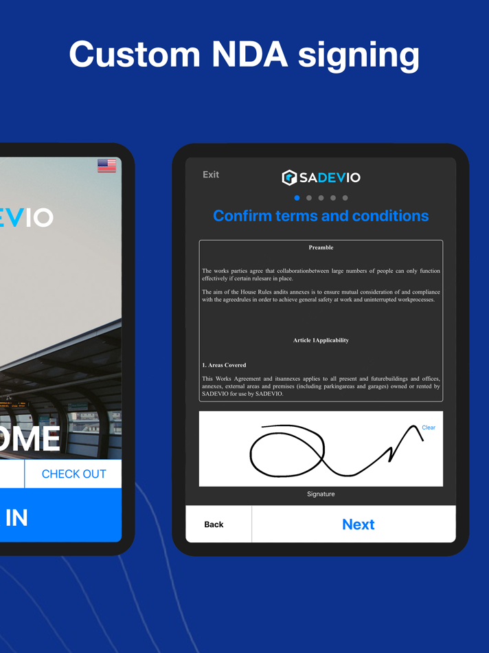 #2. Sadevio Visitor Management (iOS) بواسطة: Sadevio LLC