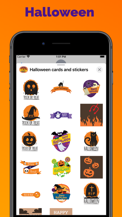 Screenshot #1 pour Halloween emoji and stickers