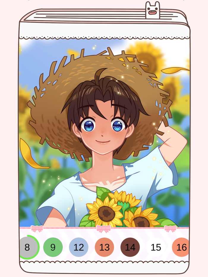 公主涂色—少女生填色涂色游戏