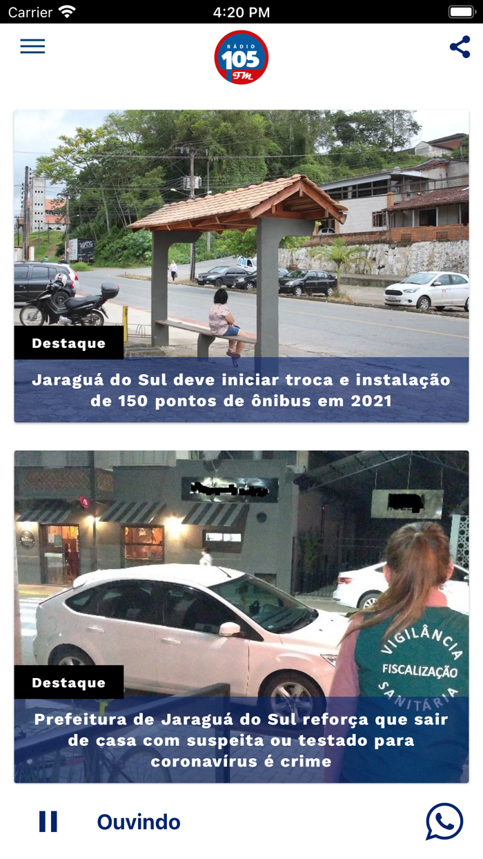 FM 105JARAGUA DO SULSCBR