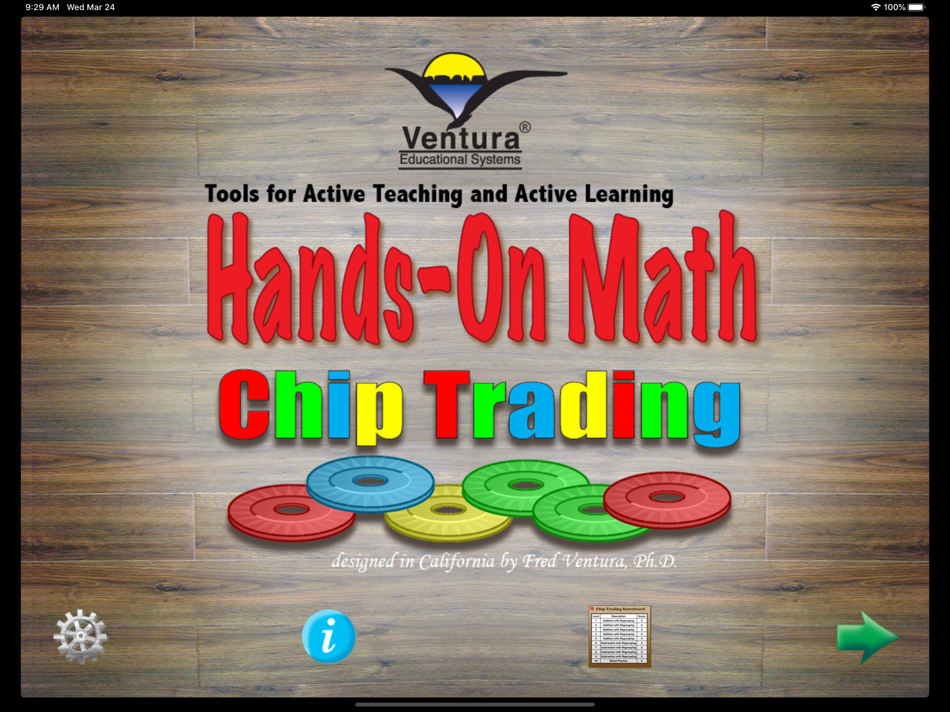 #1. Hands-On Math Chip Trading (iOS) 由: Ventura Educational Systems
