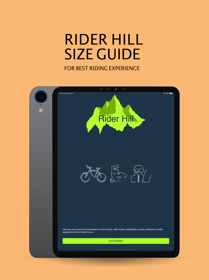 Rider Hill - bicycle etc size