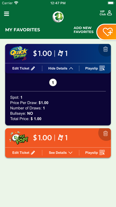 New Jersey Lottery Screenshot