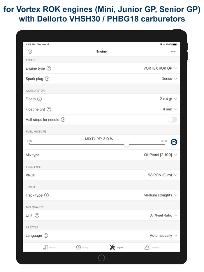 Jetting Vortex ROK GP Kart