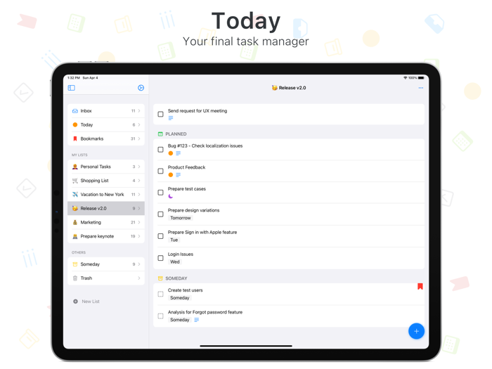 Today - Manage Your Day