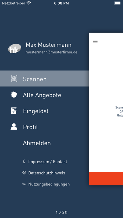 proFIT Anbieter Screenshot
