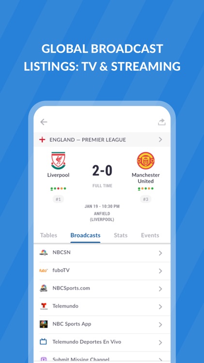 Live Soccer TV: Scores & Stats screenshot-4