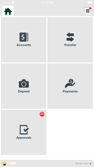 Stone Bank Business Banking Screenshot