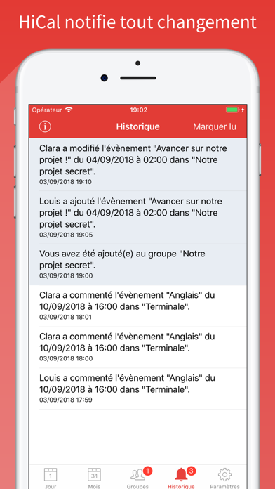 Screenshot #2 pour HiCal - Agenda collaboratif