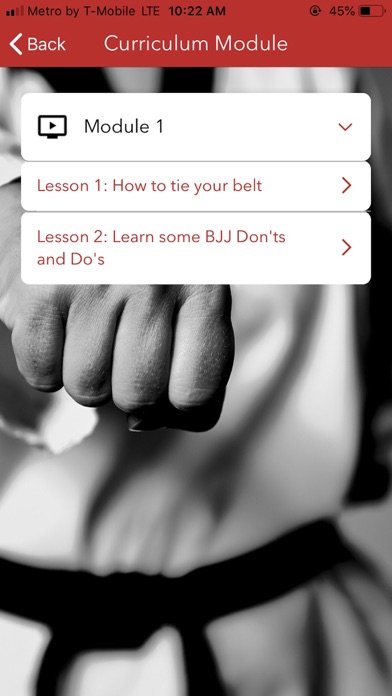 American Wushu Academy App Screenshot