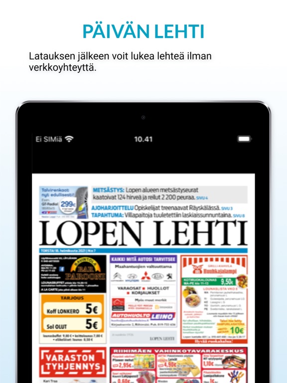 Screenshot #6 pour Lopen Lehti, päivän lehti