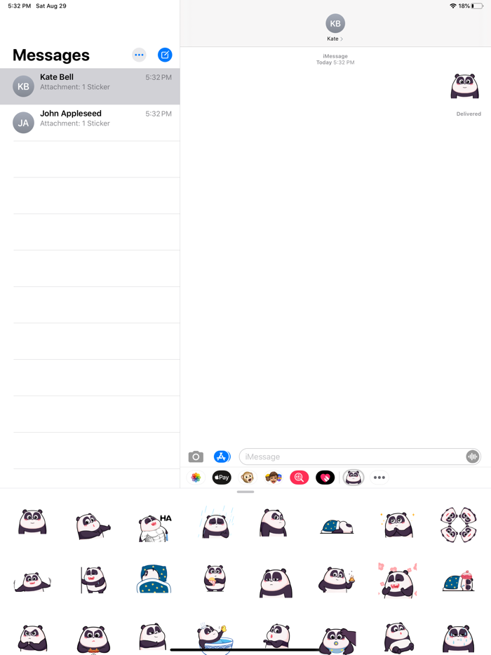 Friendly Panda Animated Emoji