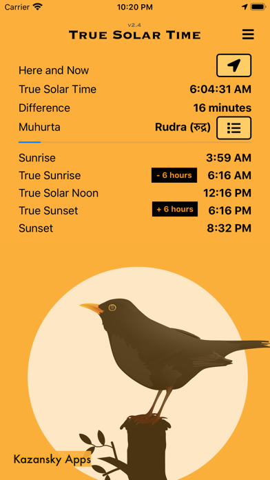 True Solar Time Screenshot