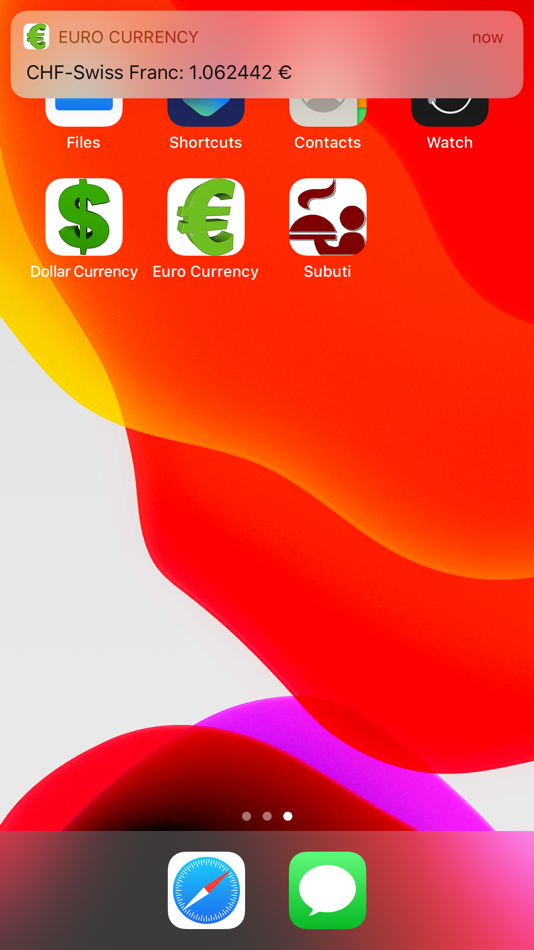 #8. Euro Currency (iOS) Podle: Gursu Asik