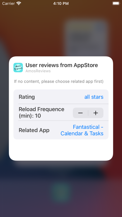 AmosReview Screenshot