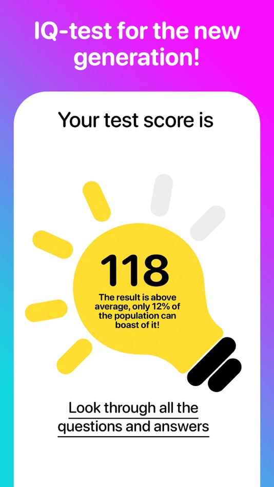 #1. Light IQ: logic riddles test (iOS) Podle: Egor Vdovin