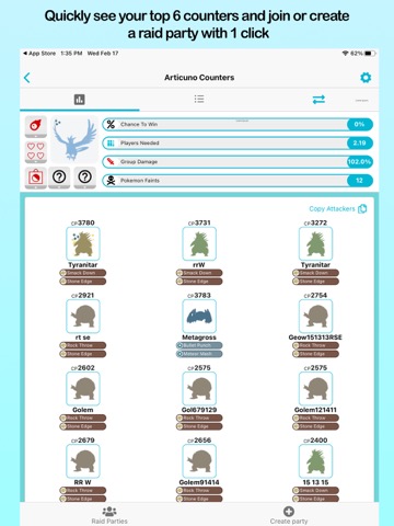 Pokebattler Raid Partyのおすすめ画像4