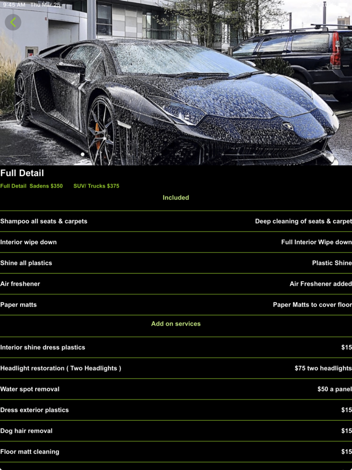 PURE LUXURY MOBILE DETAIL SPA