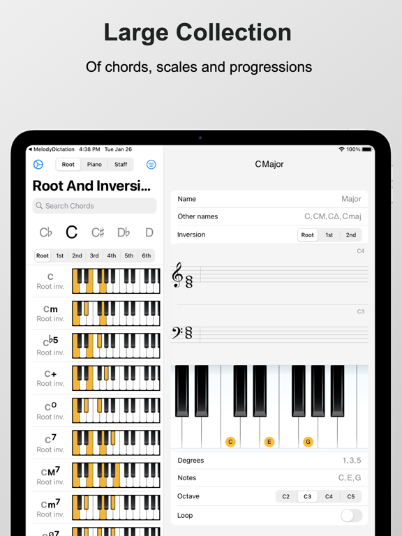 Screenshot #4 pour Piano Chords and Scales