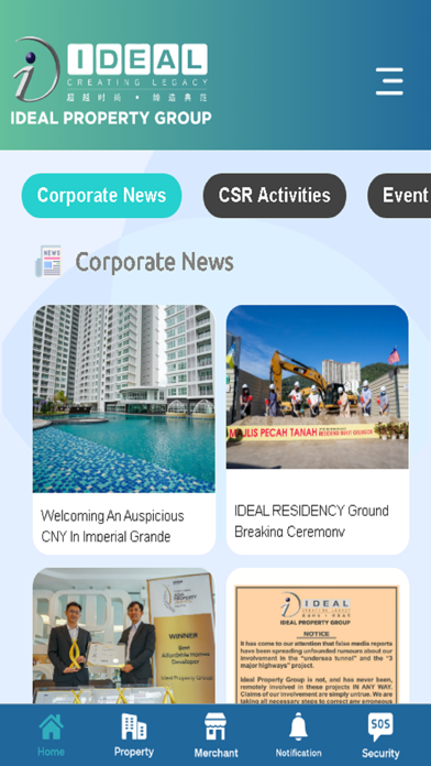 IDEAL PROPERTY APP Screenshot