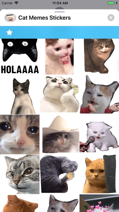 Screenshot #3 pour Cat Memes Stickers
