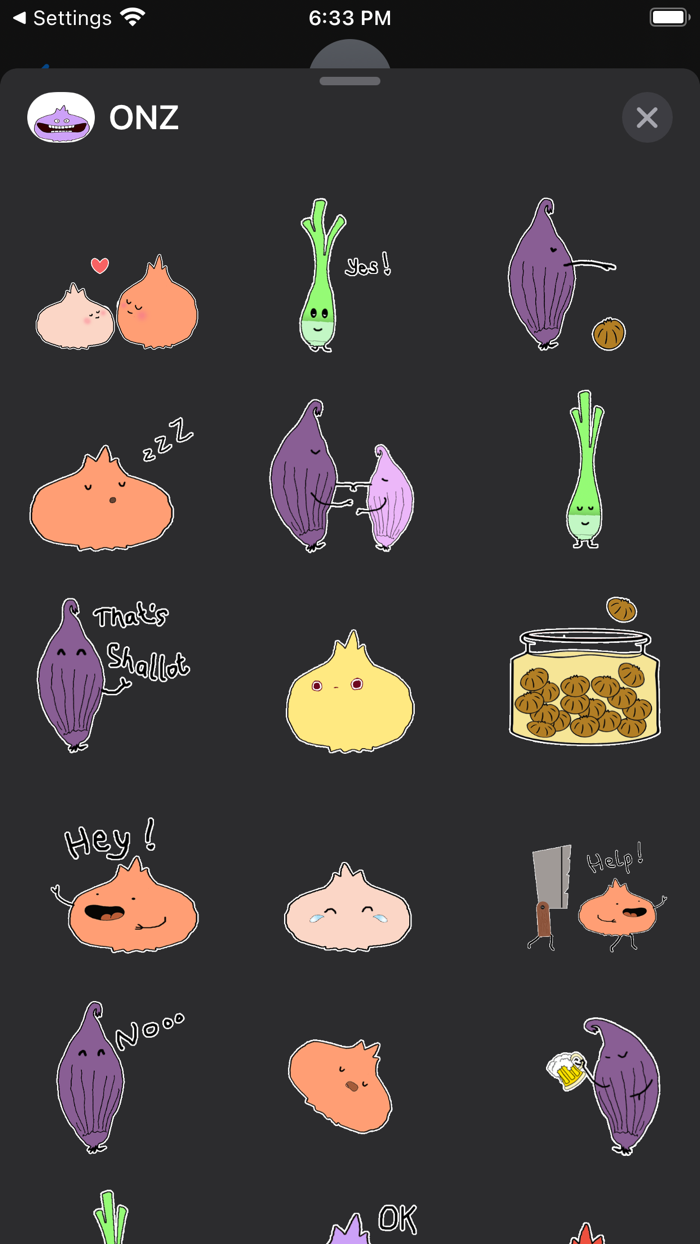 ONZ - Onion Animated Stcikers