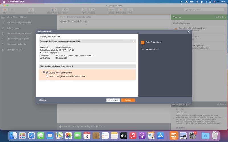Screenshot #2 pour WISO Steuer 2021