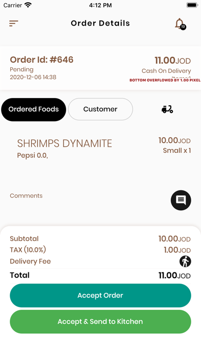 Foodlz Orders Screenshot