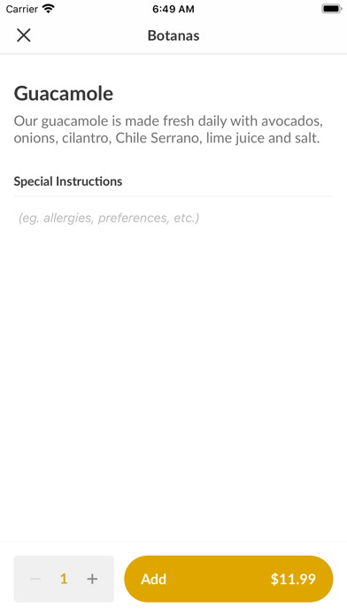 The Mexican Restaurant & Bar Screenshot
