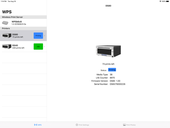 WPS Print 3 iPad screenshot