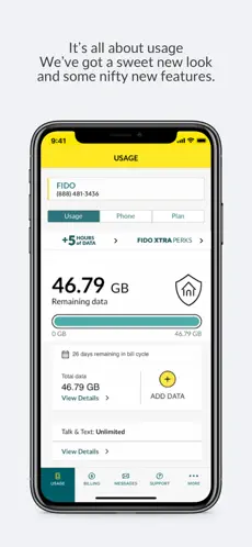 Screenshot 1 Fido My Account iphone