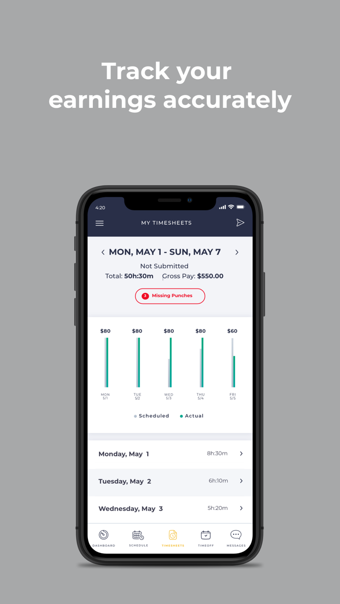 PrimePay Time and Scheduling