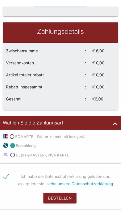 Piccobello Lieferservice Screenshot
