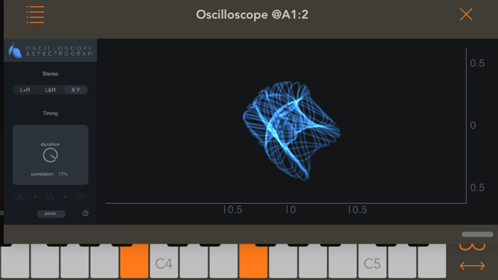 Oscilloscope and Spectrogram