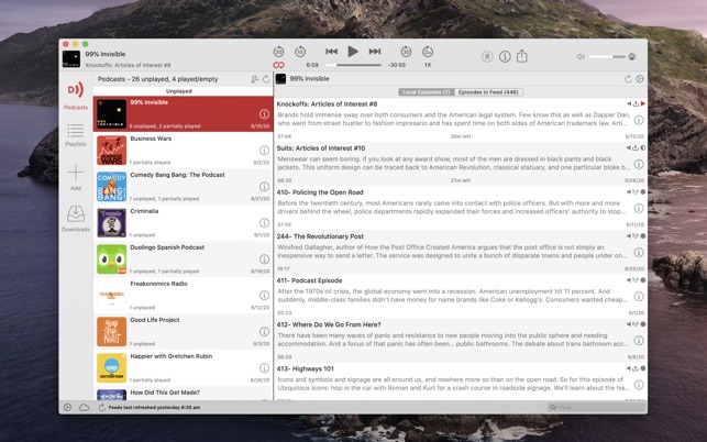 Fantastic Downcast Mac App