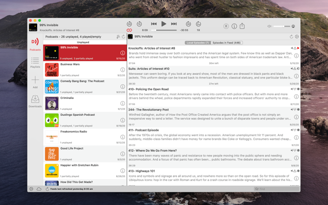 Downcast Screenshot