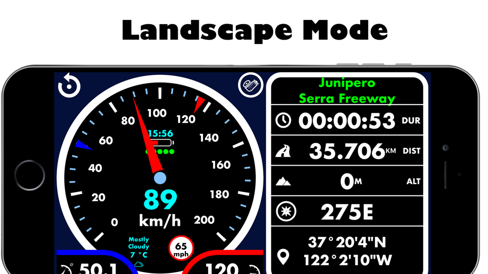 #5. Speedometer •• (iOS) Podle: Matrix Software Co.