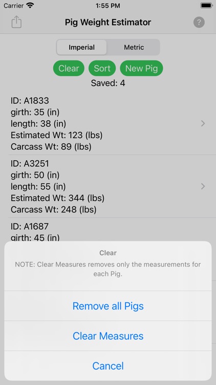 Pig Weight Estimator screenshot-5